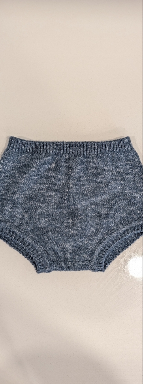 Kids Knit Bloomer Shorts in Heather Blue rylee & Cru 6-12m